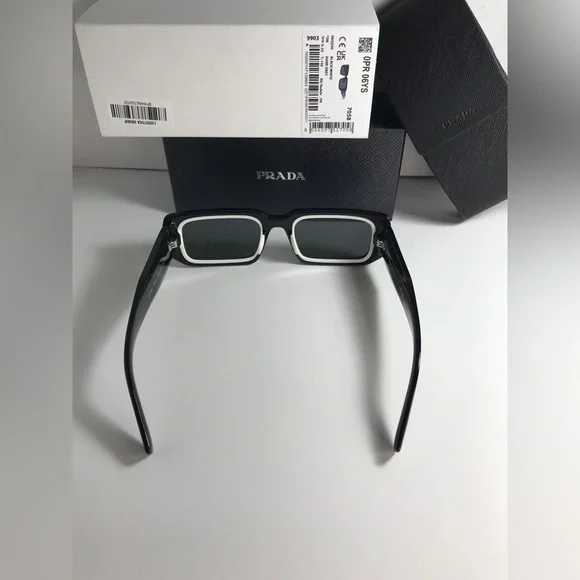 New - 💯Authentic - New - Prada Eyewear PR 06YS rectangle frame sunglasses - Picture 12 of 16